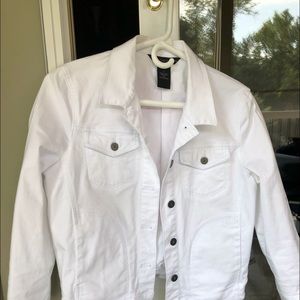 calvin klein white denim jacket